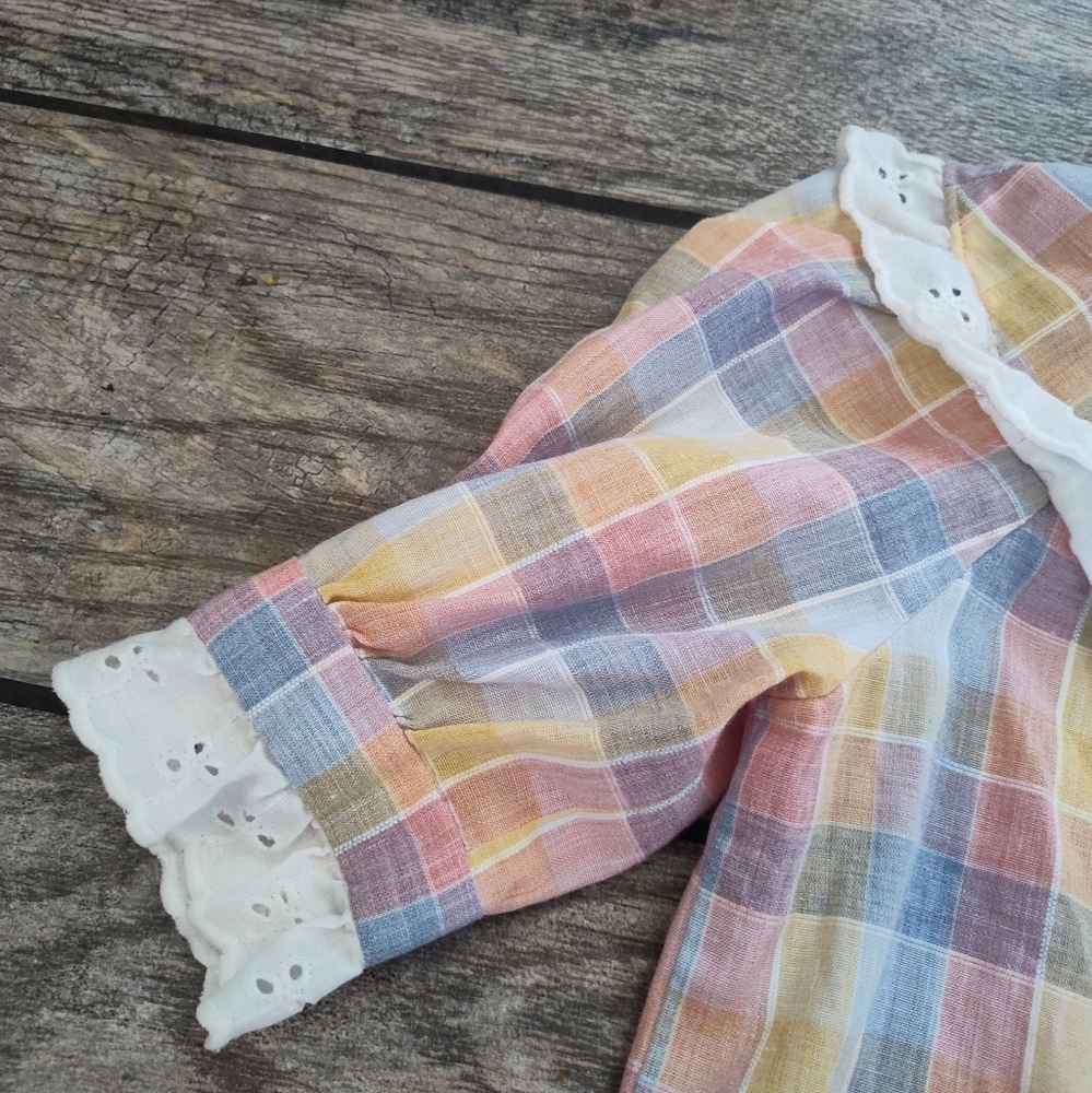 Adorable Vintage Girls Prairie / Cowgirl/ Western Top - Picture 8 of 9
